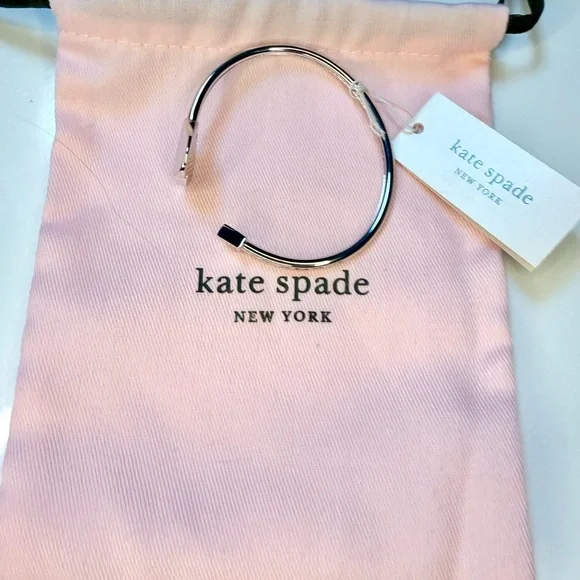 Kate Spade Silver Heart and Arrow  Bangle Bracelet - Picture 8 of 12
